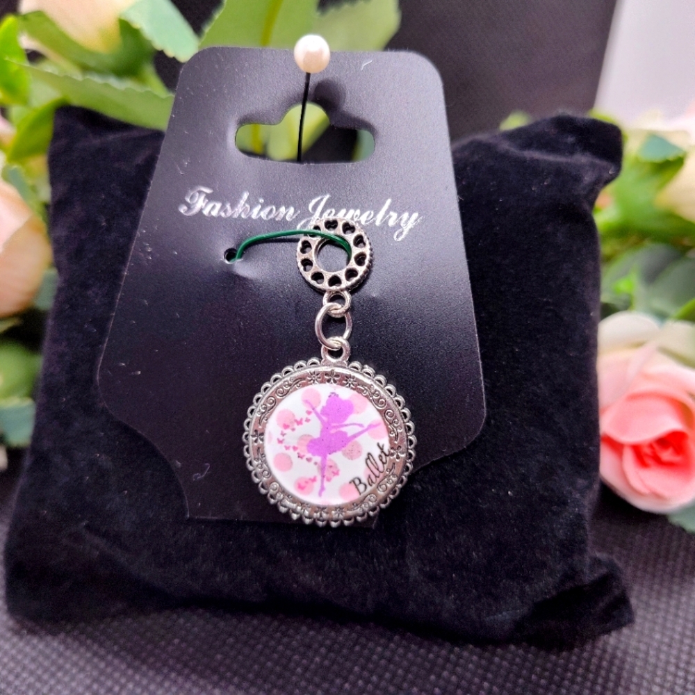 - Ballet Dangle Charm Pendant for Necklace Bracelet Bag Charm New